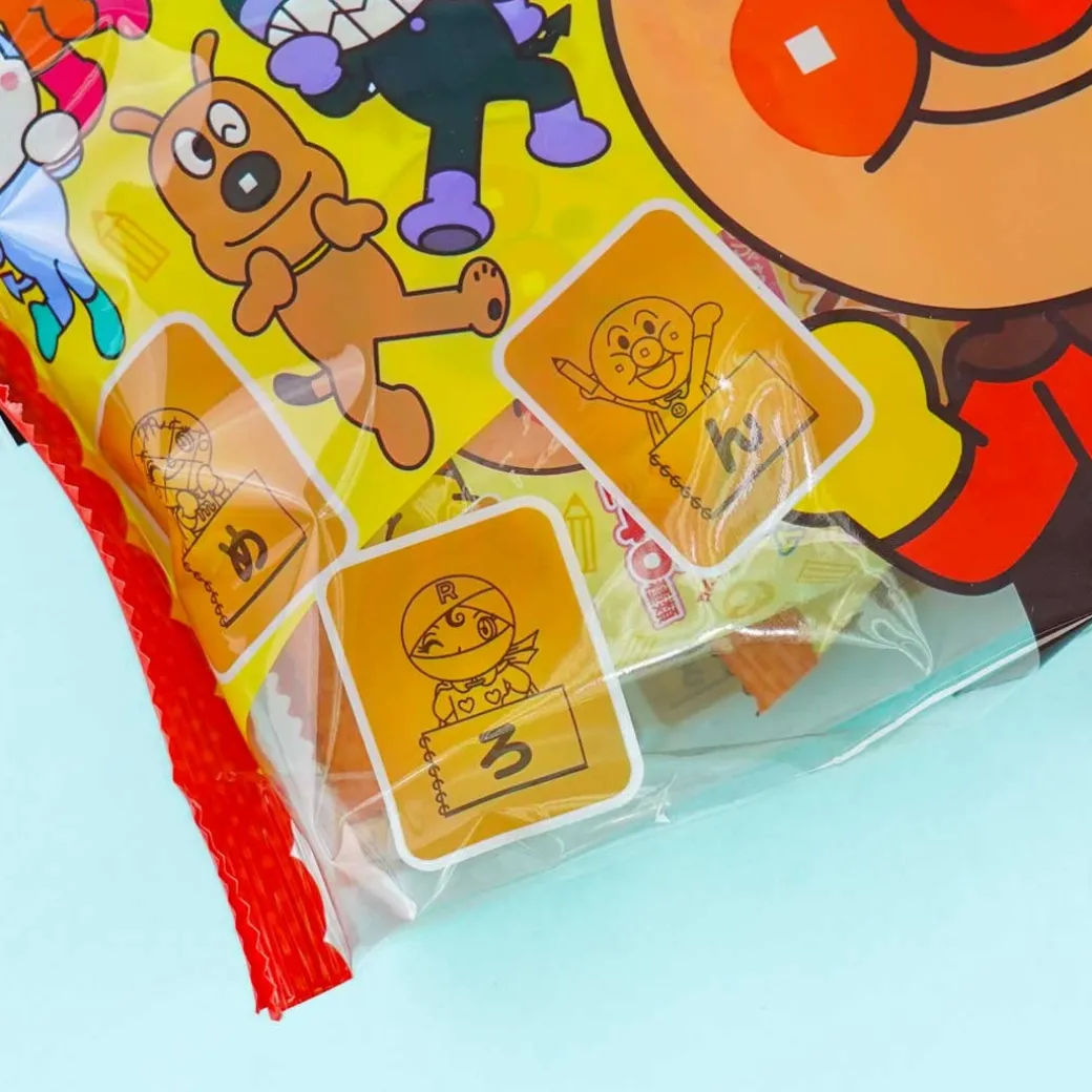 Anpanman Hiragana Choco Biscuit Sandwich Bag