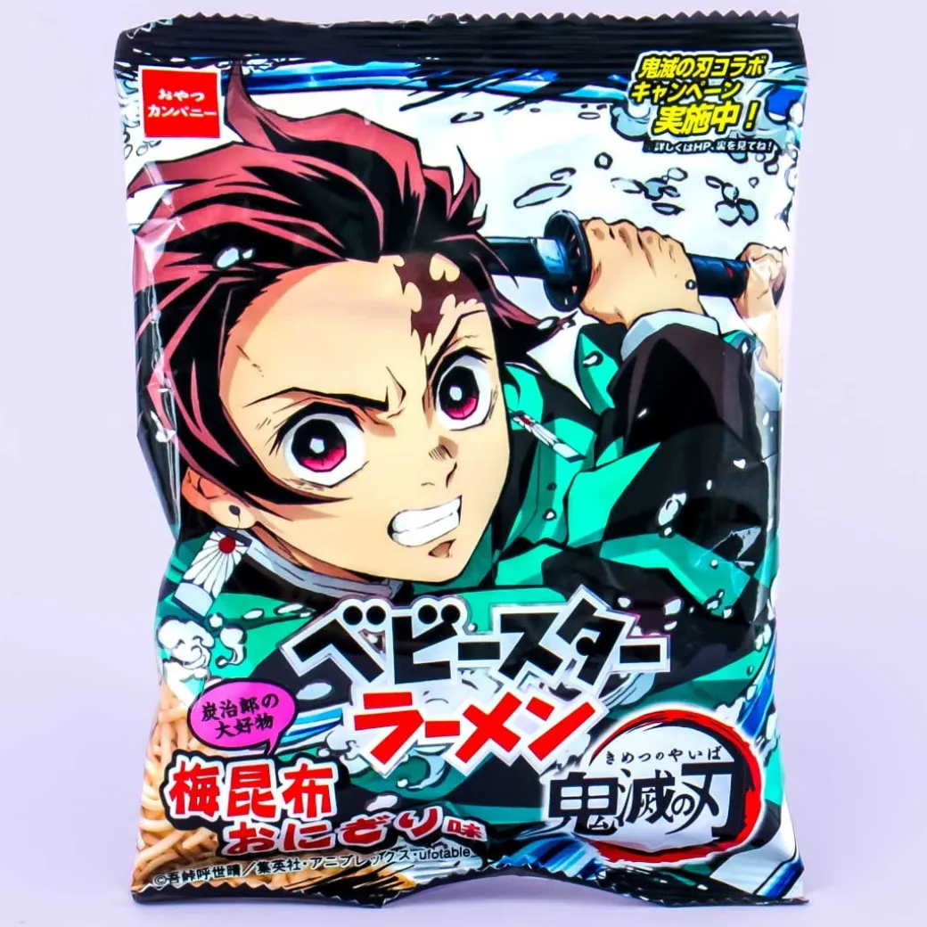Baby Star Demon Slayer Noodle Snacks - Plum Kombu Origiri