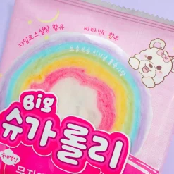 Big Sugar Rolly Rainbow Cotton Candy
