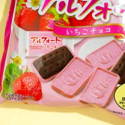 Bourbon Alfort Biscuit Pack - Strawberry Chocolate