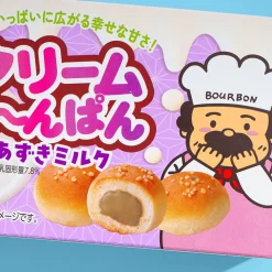 Bourbon Anpan Bread Snacks - Azuki Milk