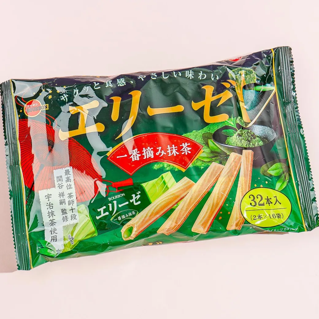 Bourbon Elise Wafer Sticks - Ichiban Picked Matcha