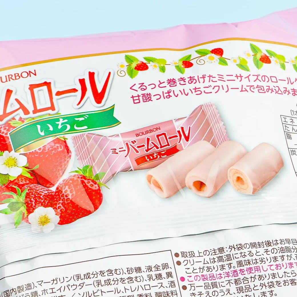 Bourbon Mini Balm Cake Rolls - Strawberry