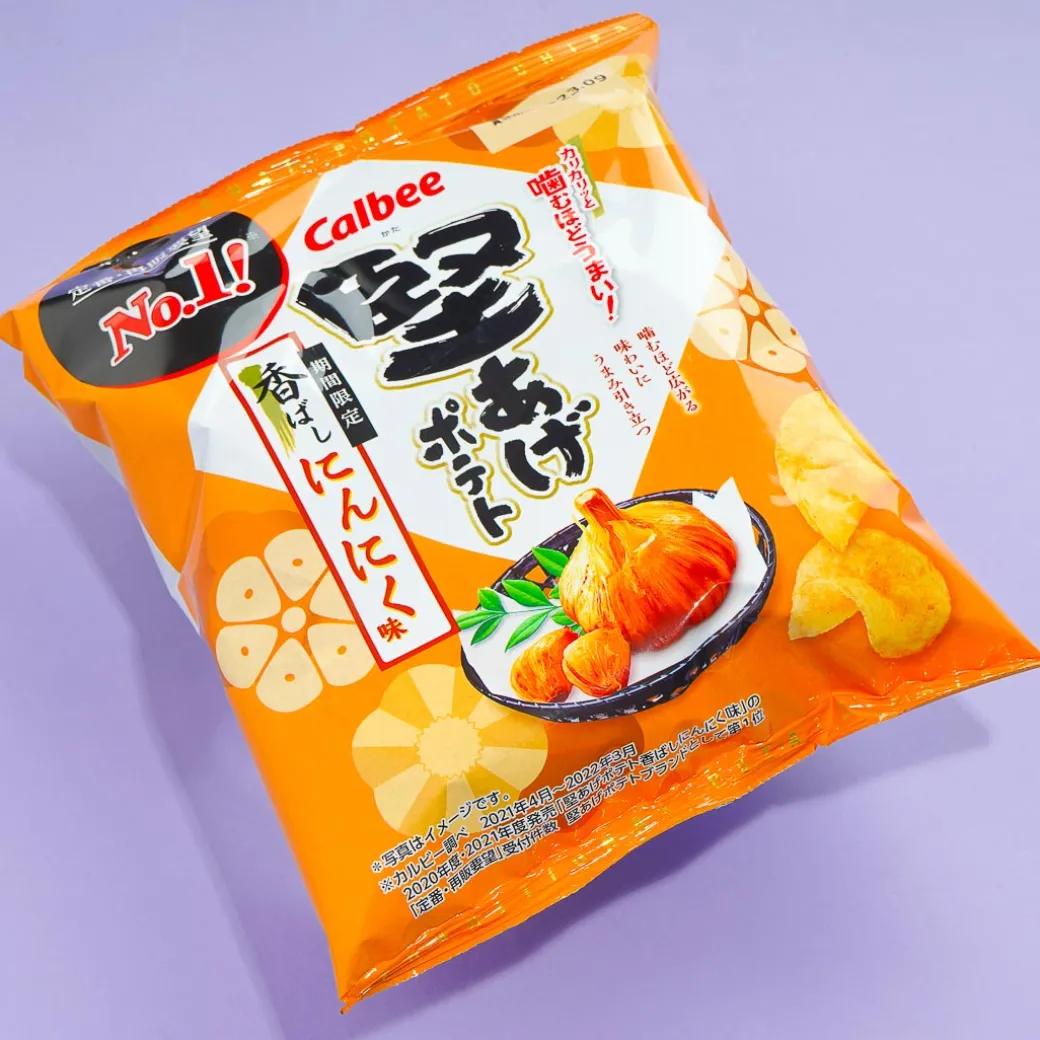 Calbee Kata-age Potato Chips - Chili & Garlic