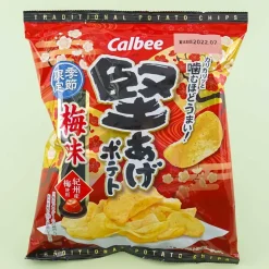 Calbee Kata-age Potato Chips - Plum