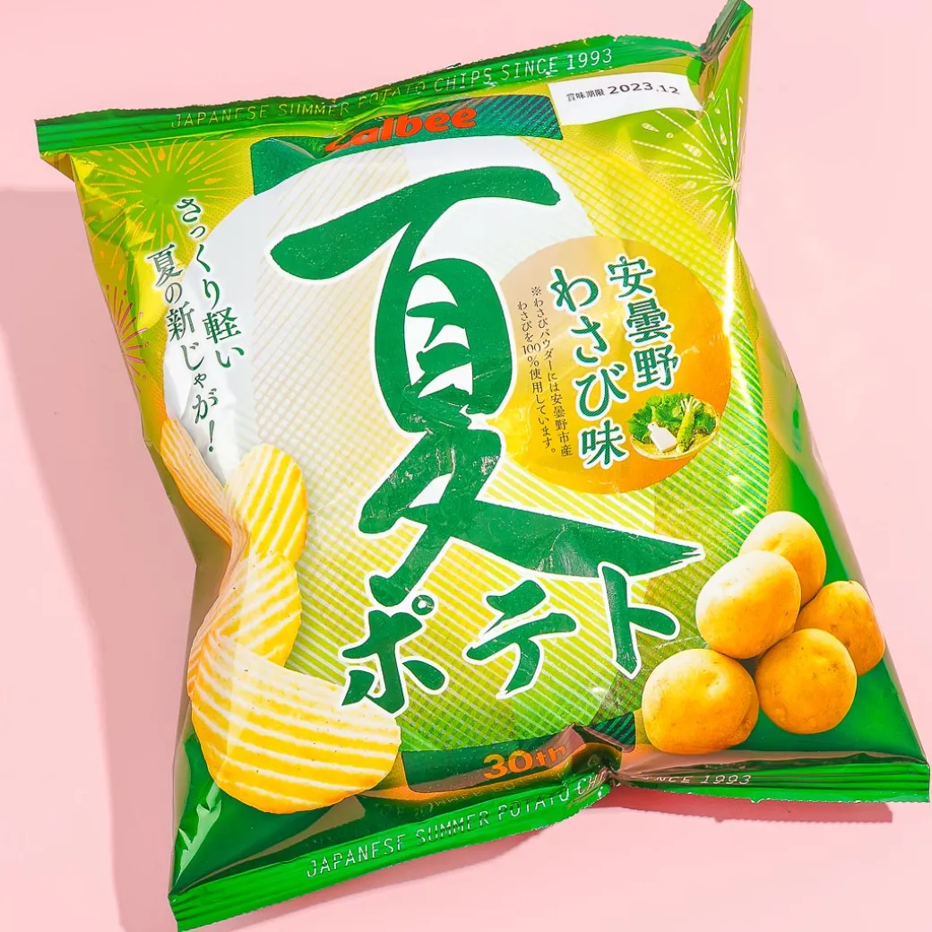Calbee Summer Potato Chips - Azumino Wasabi