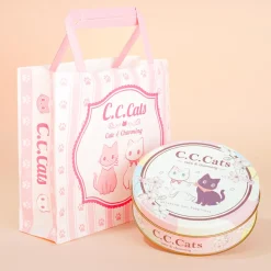 C.C. Cats Sweets Round Tin With Gift Bag