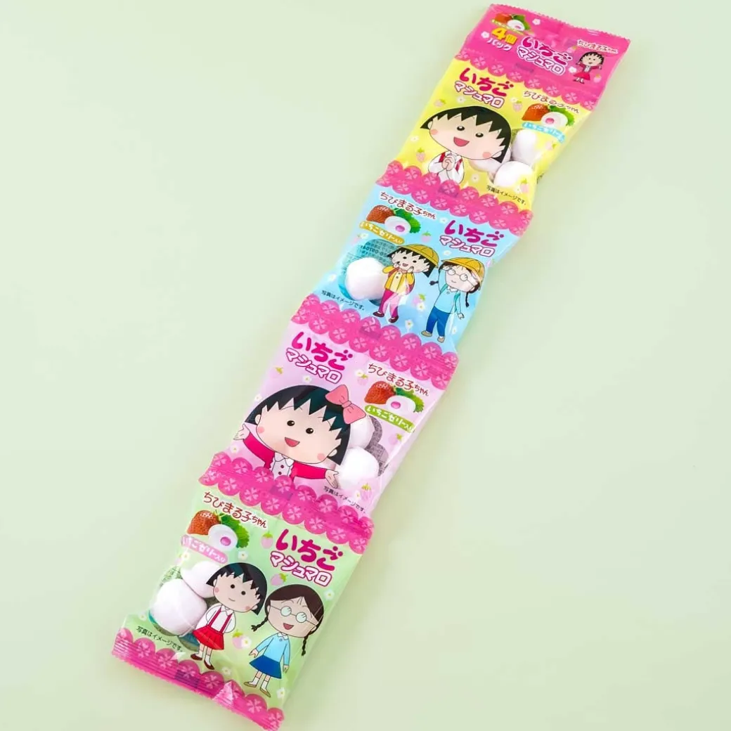 Chibi Maruko-Chan Strawberry Marshmallow Mini Pack - 4 pcs