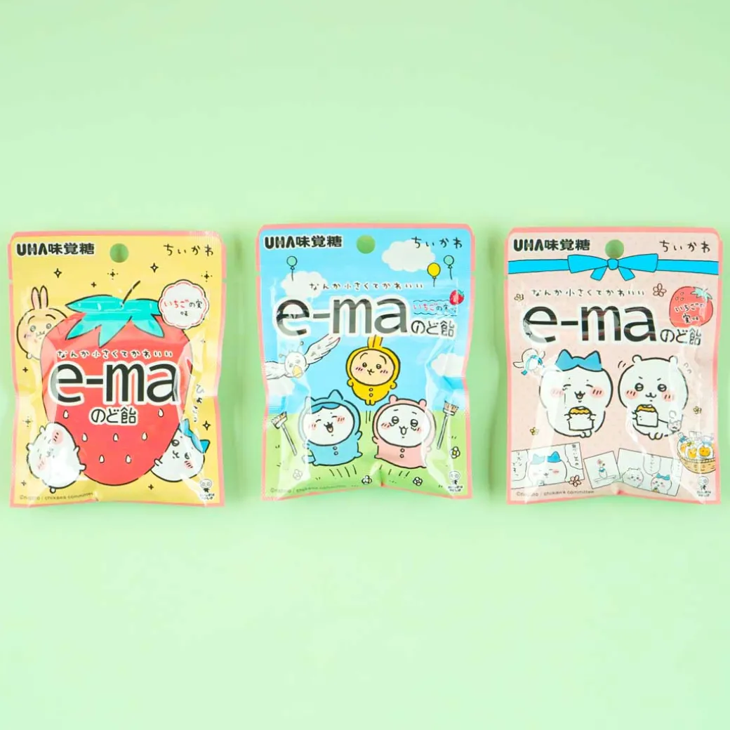 Chiikawa e-ma Throat Candy Bag - Strawberry