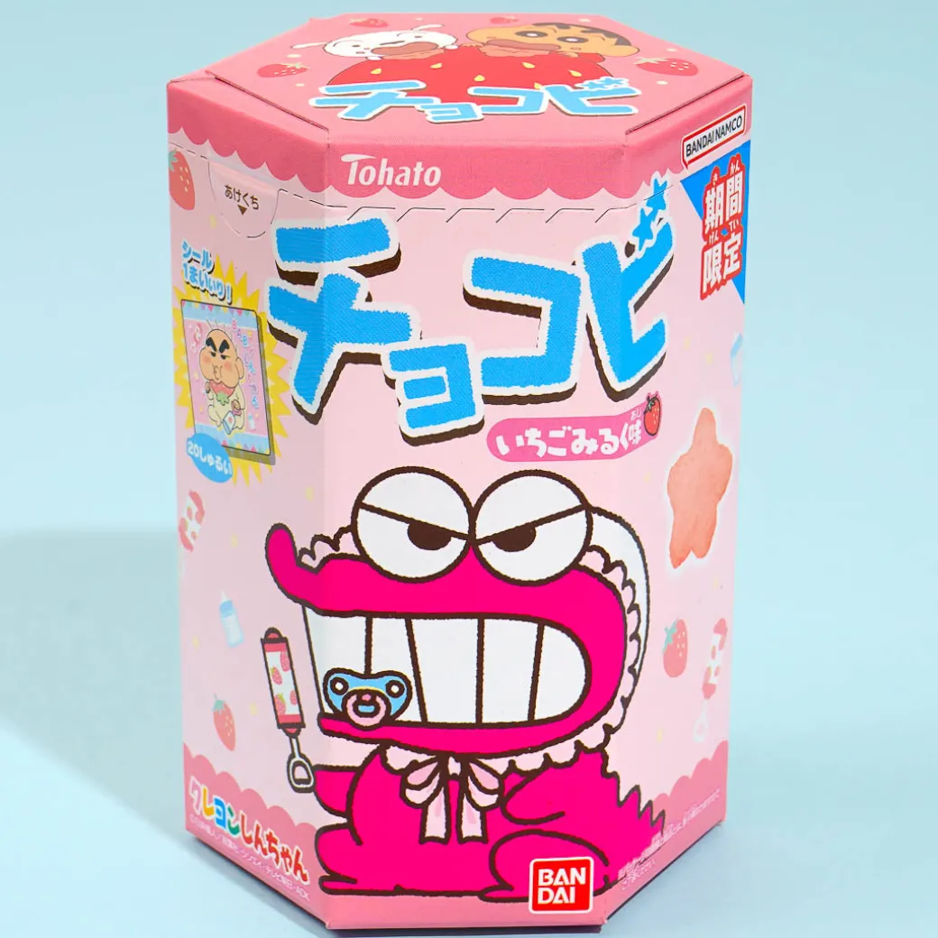 Crayon Shin-Chan Chocobi Corn Snacks - Strawberry Milk
