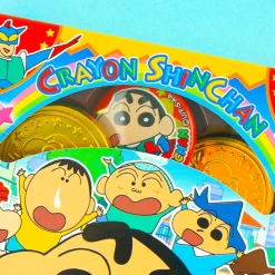 Crayon Shin-Chan Chocolate Coins & Badge
