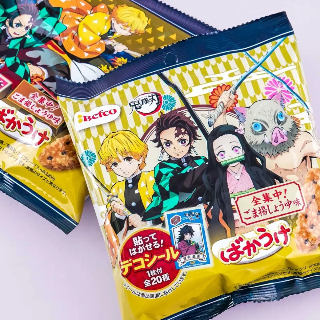Demon Slayer Bakauke Rice Crackers - Sesame & Soy Sauce