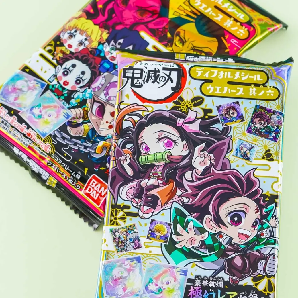 Demon Slayer Wafer With Holographic Sticker Set