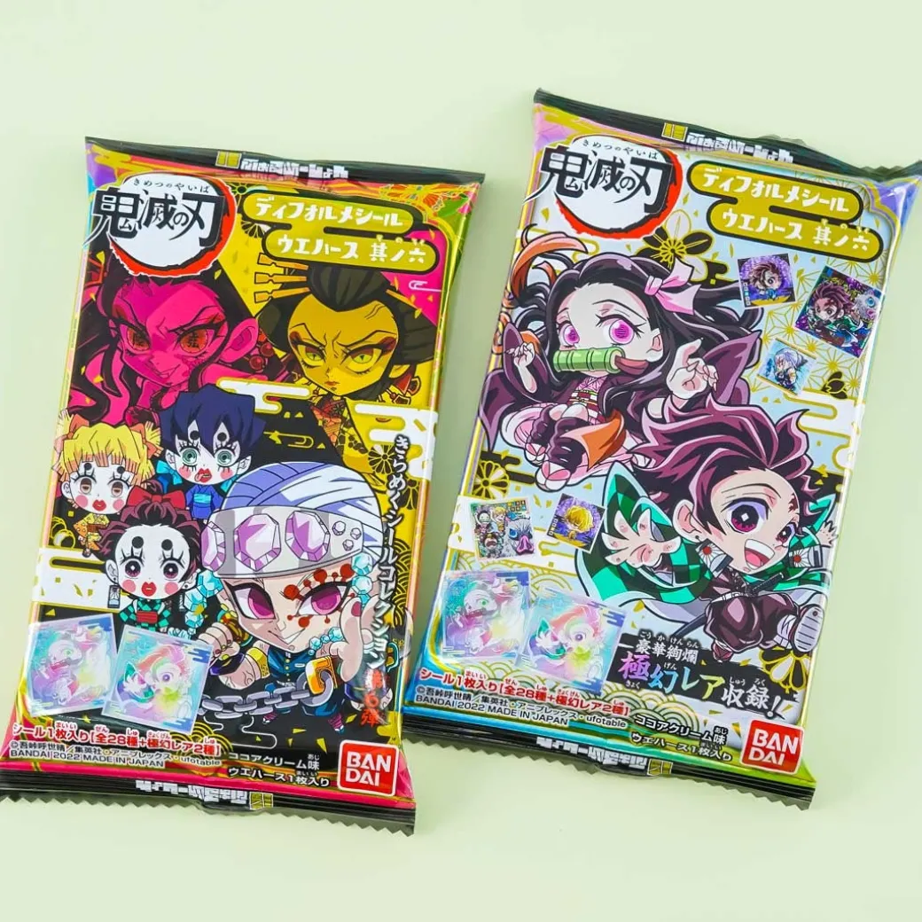 Demon Slayer Wafer With Holographic Sticker Set