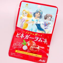 Disney Princess Sugar-Free Ramune Candy - Pomegranate Vinegar