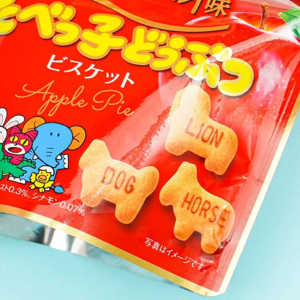 Ginbis Mini Tabekko Animal Biscuits - Apple Pie