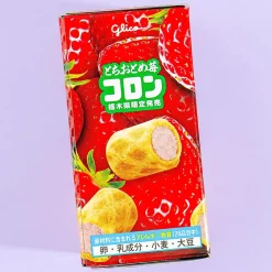 Glico Collon Biscuit Rolls - Tochigi Tochiotome Strawberry