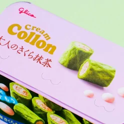 Glico Collon Biscuit Roll - Sakura & Matcha