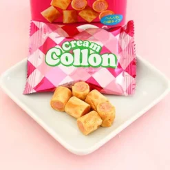 Glico Cream Collon Biscuit Roll Party Box - Strawberry