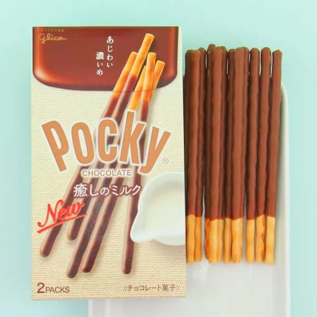 Glico Pocky Biscuit Sticks - Thin Milk Chocolate