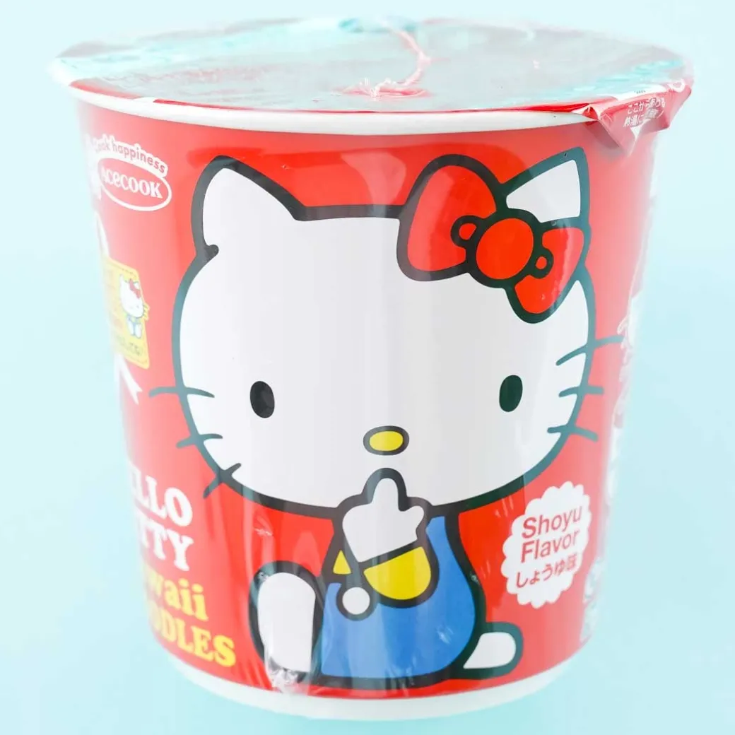Hello Kitty Kawaii Soy Sauce Noodle Cup