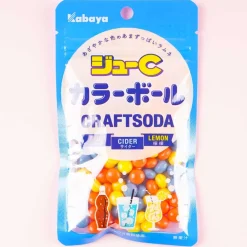 Kabaya Juicy C Color Ball Mini Ramune Candy Bag - Craft Soda