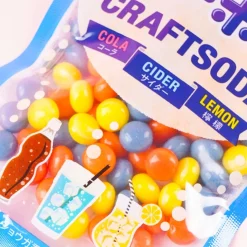 Kabaya Juicy C Color Ball Mini Ramune Candy Bag - Craft Soda
