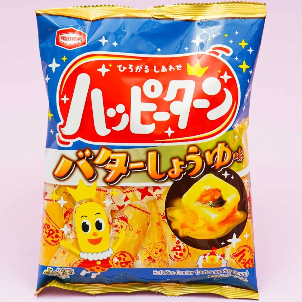 Kameda Happy Turn Rice Crackers - Butter Soy Sauce