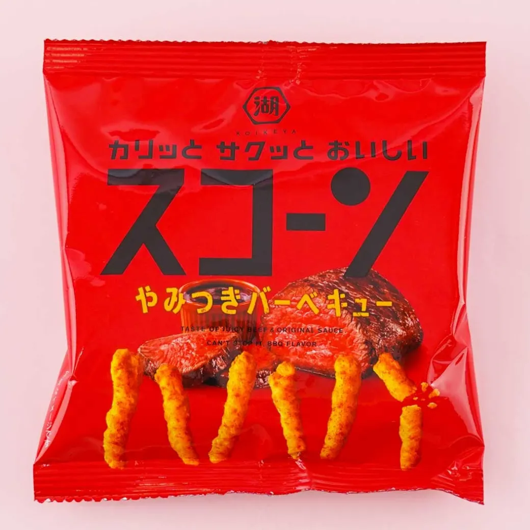 Koikeya Scone Corn Snacks - Addictive Barbecue