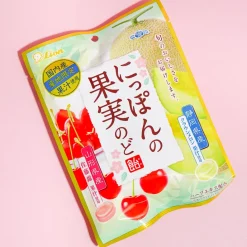 Lion Japanese Fruits Throat Lozenges - Melon & Cherry