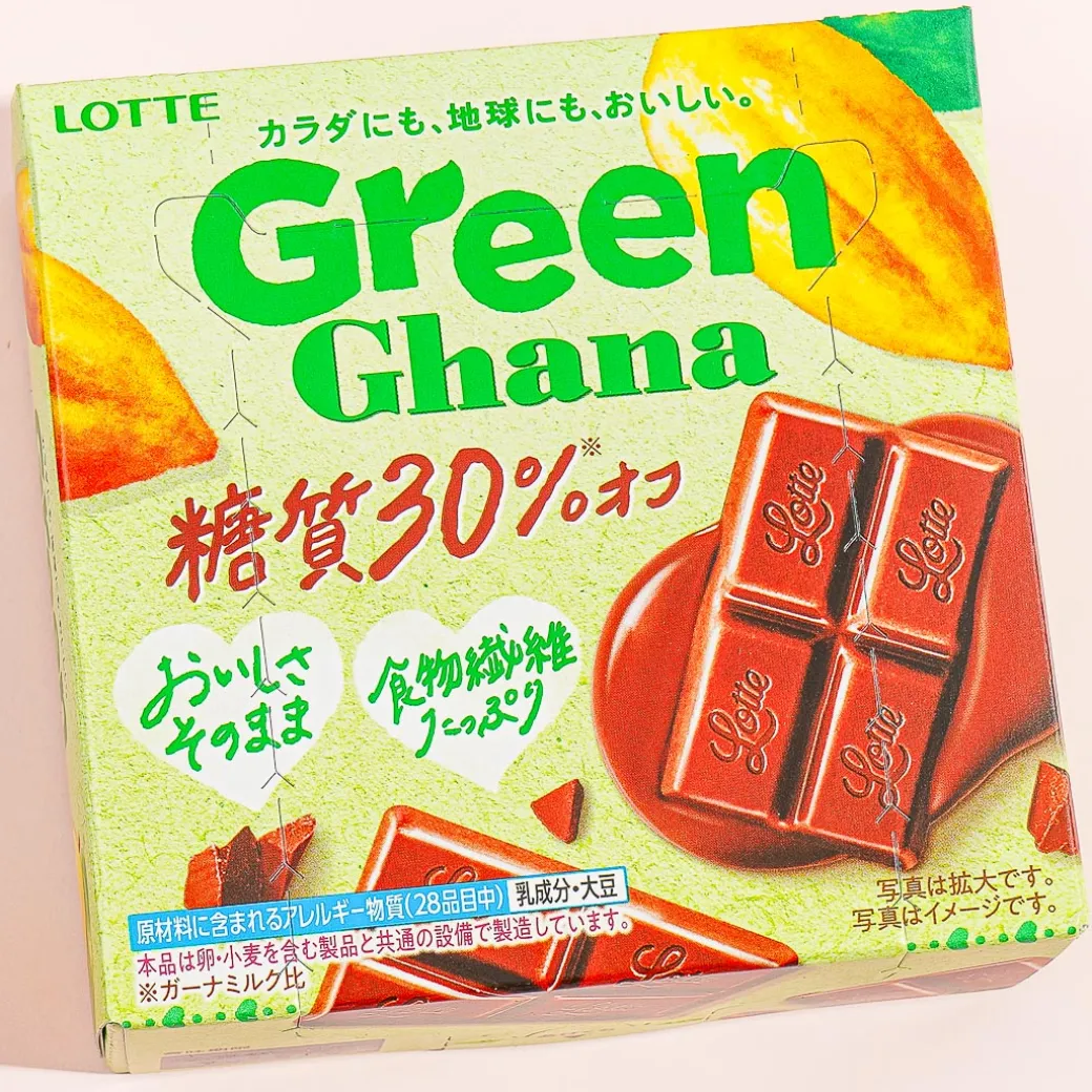 Lotte Green Ghana Low Sugar Chocolate