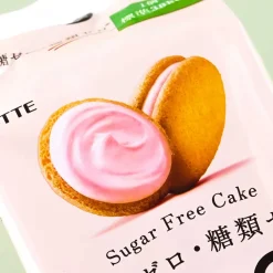 Lotte Zero Sugar-Free Cake Snacks - Sweet and Sour Strawberries