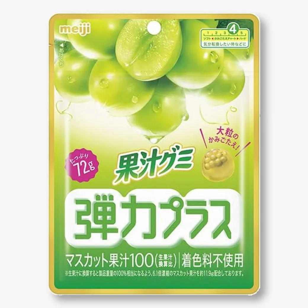 Meiji Kajyu Fruit Gummies Elastic Plus - Muscat