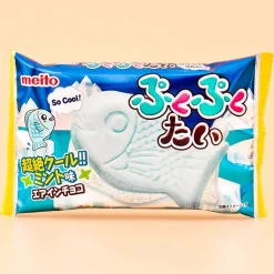 Meito Puku Puku Tai Fish Shaped Wafer - Cool Mint