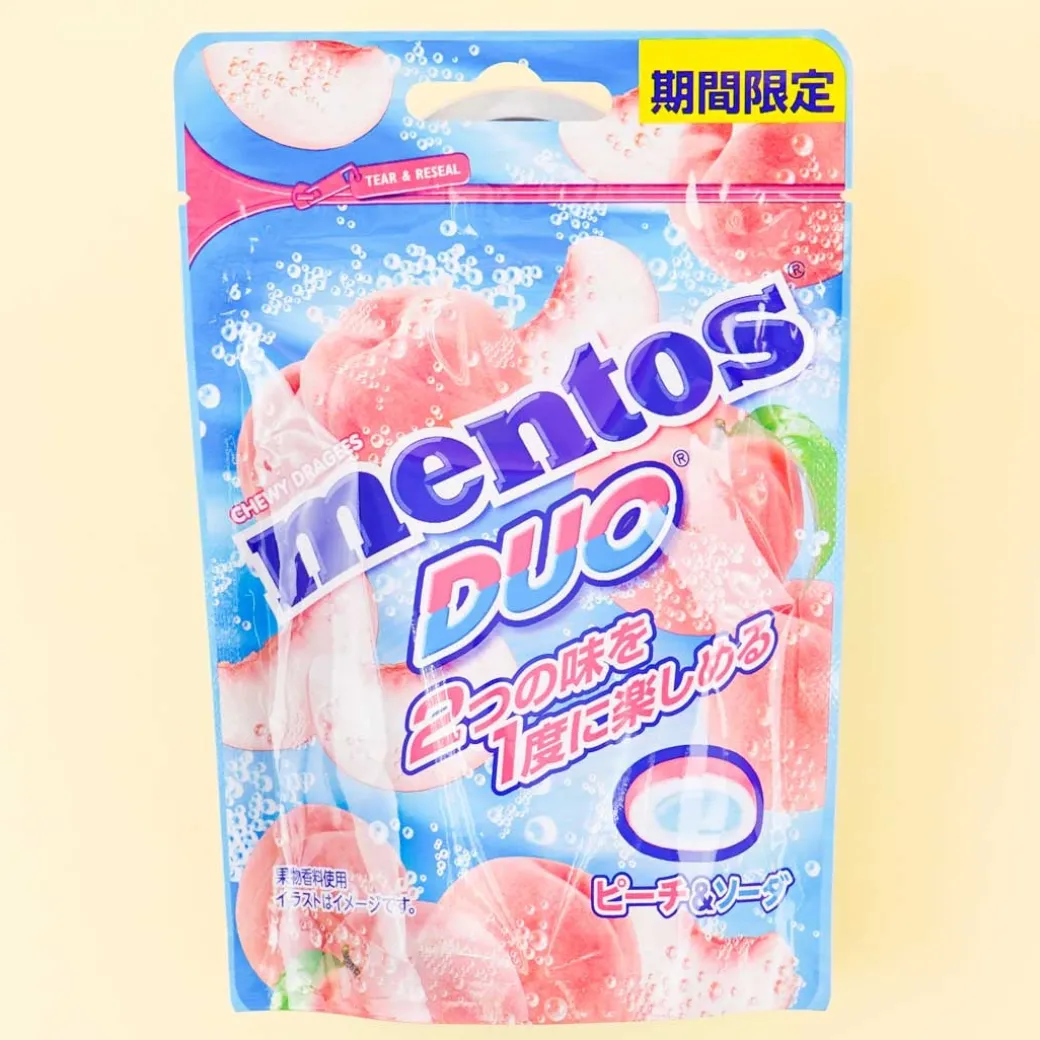 Mentos DUO Candy - Peach & Soda