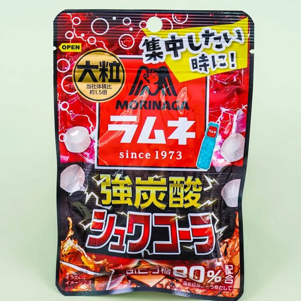Morinaga Large Grain Ramune Candy - Strong Carbonated Shuwa Cola