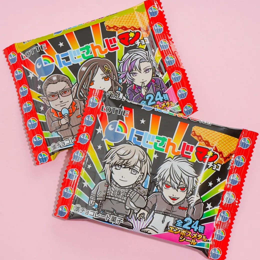 NIJISANJI x Bikkuriman Choco Wafer With Sticker