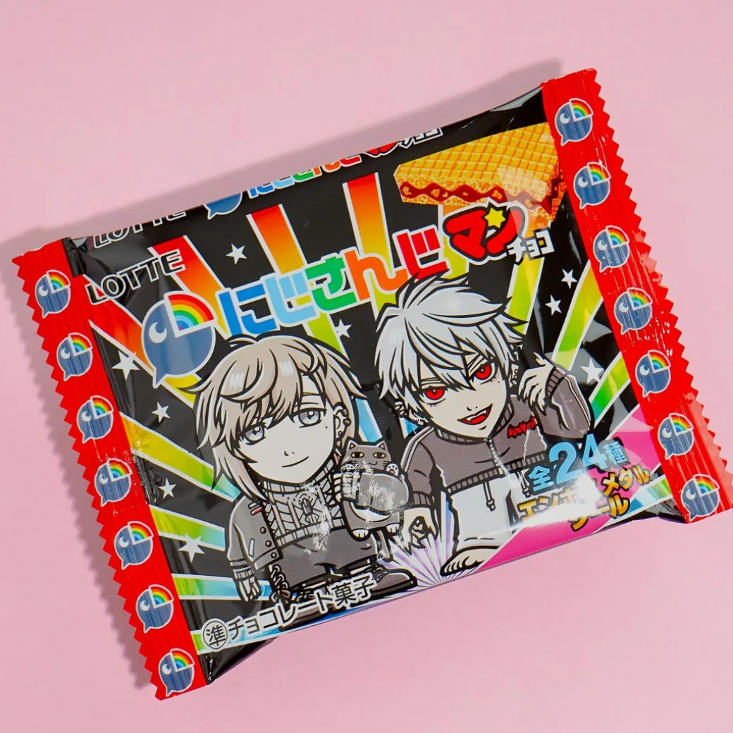 NIJISANJI x Bikkuriman Choco Wafer With Sticker