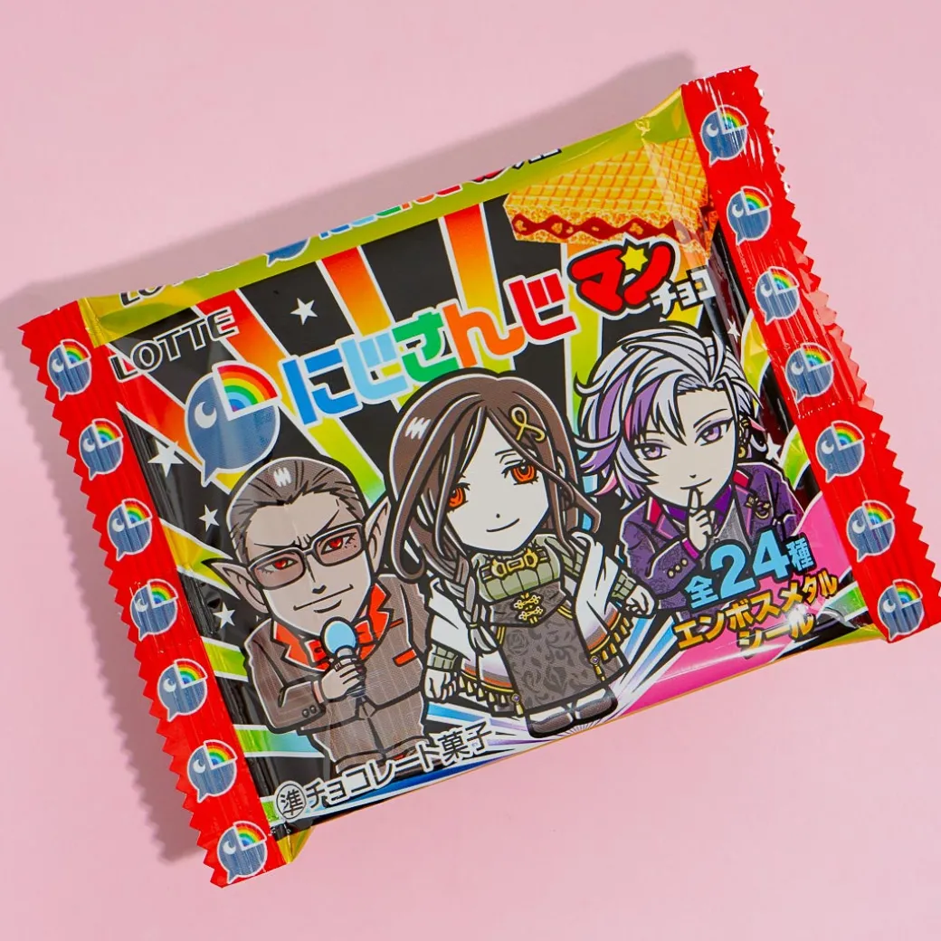 NIJISANJI x Bikkuriman Choco Wafer With Sticker
