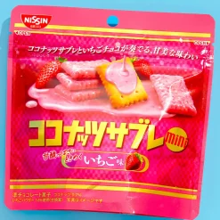 Nisson Coconut Sable Mini Biscuits - Strawberry
