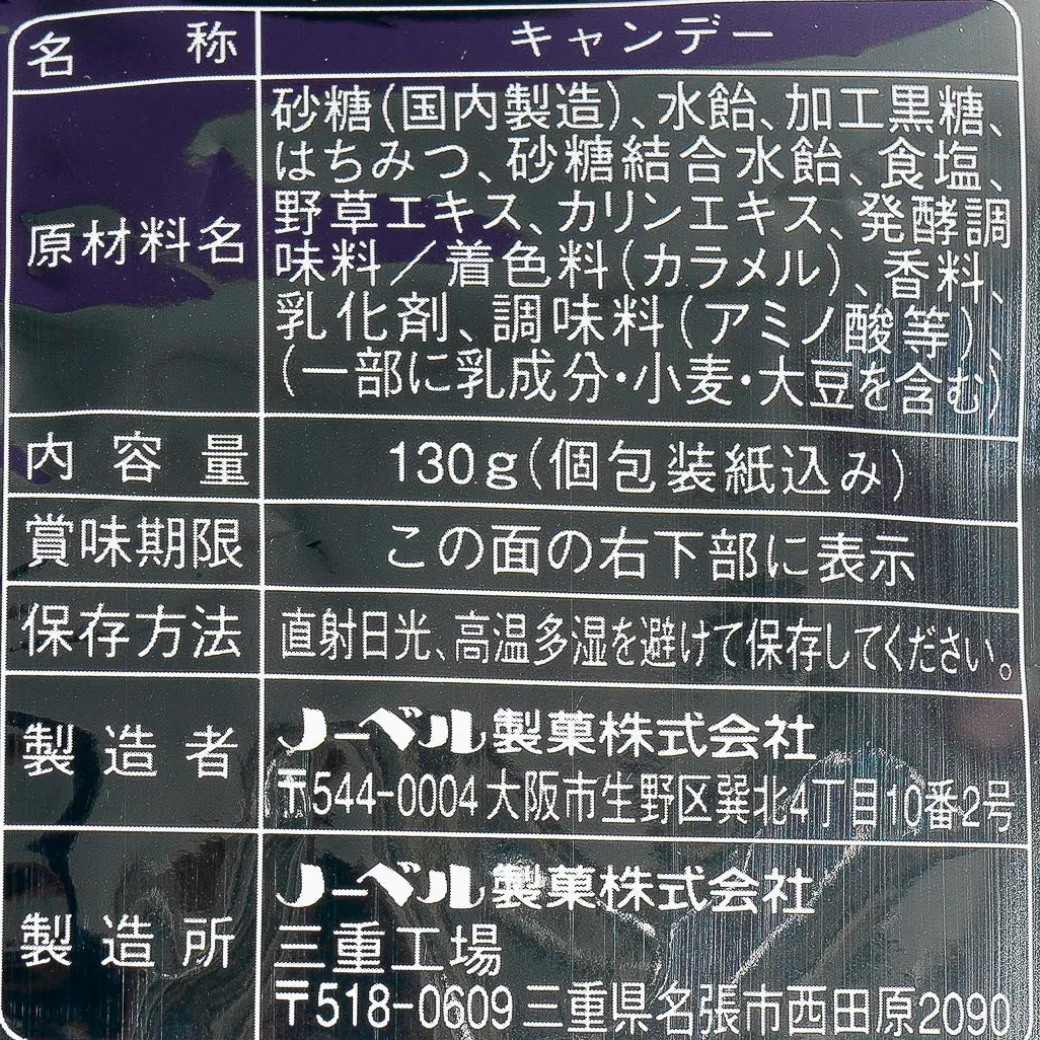 Nobel Black Throat Candy