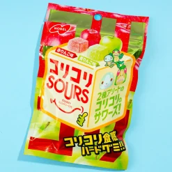 Nobel Kori Kori Sours Gummy Candy - Red Apple & Green Apple