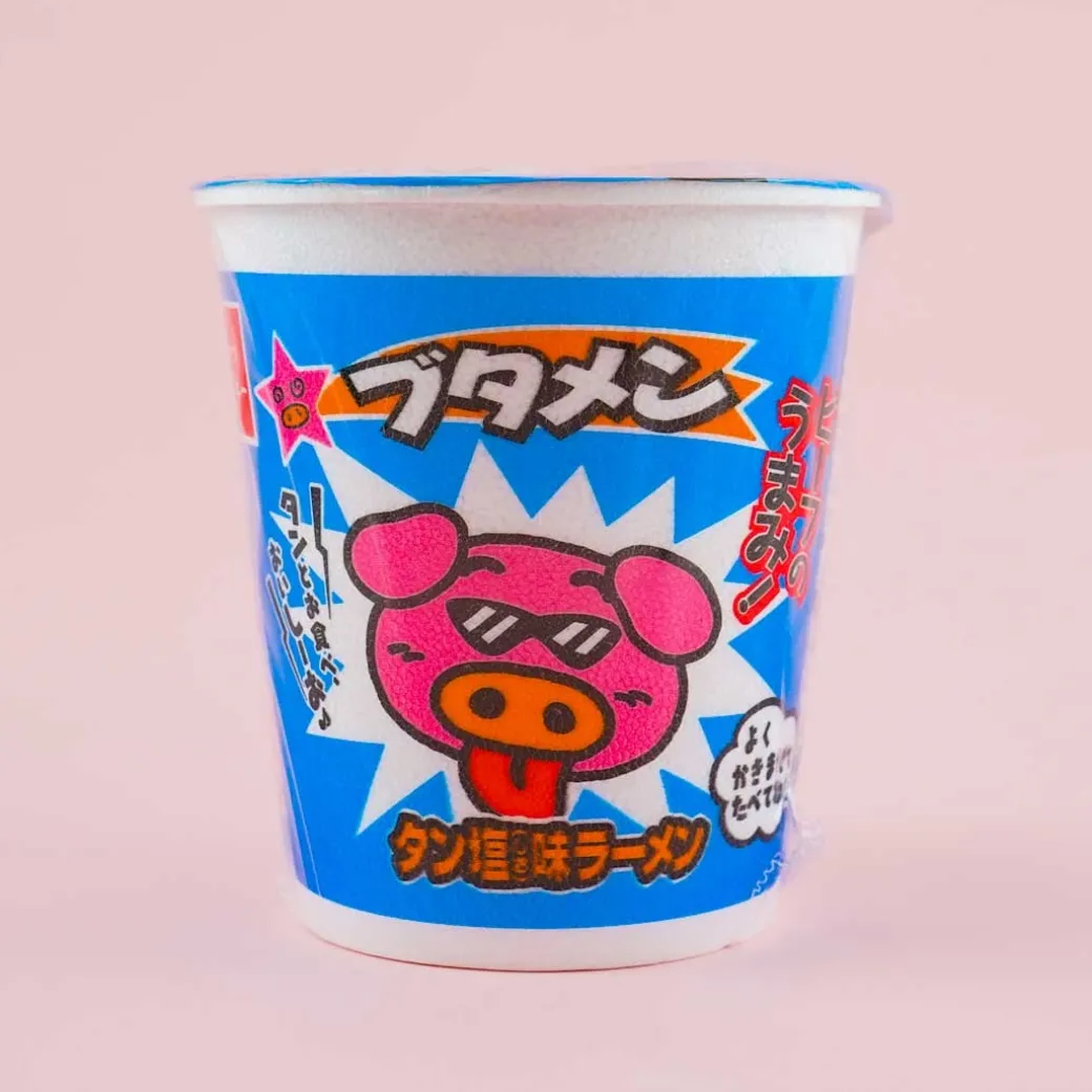 Oyatsu Butamen Instant Ramen Noodles - Tan Shio
