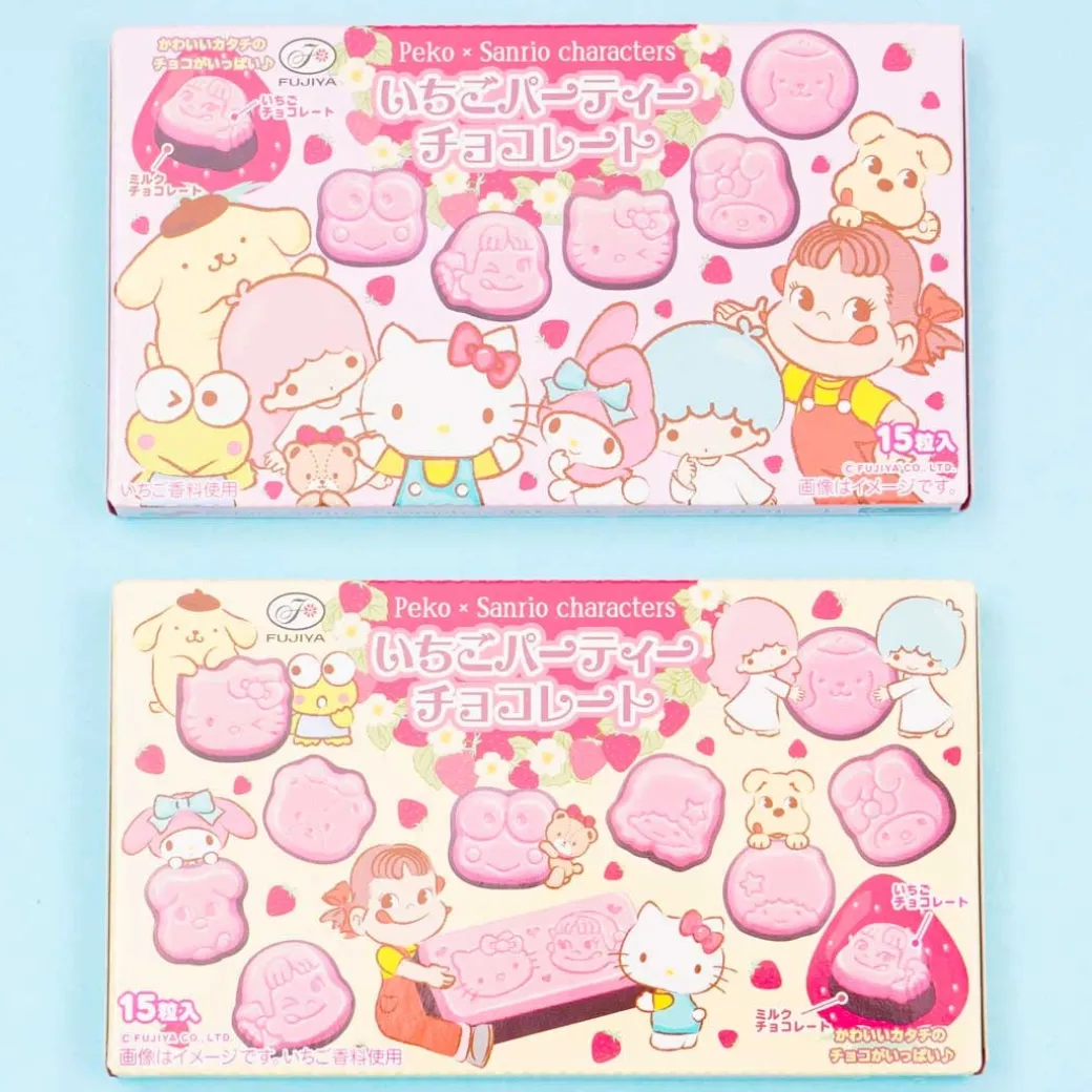 Peko-Chan x Sanrio Characters Strawberry Chocolates