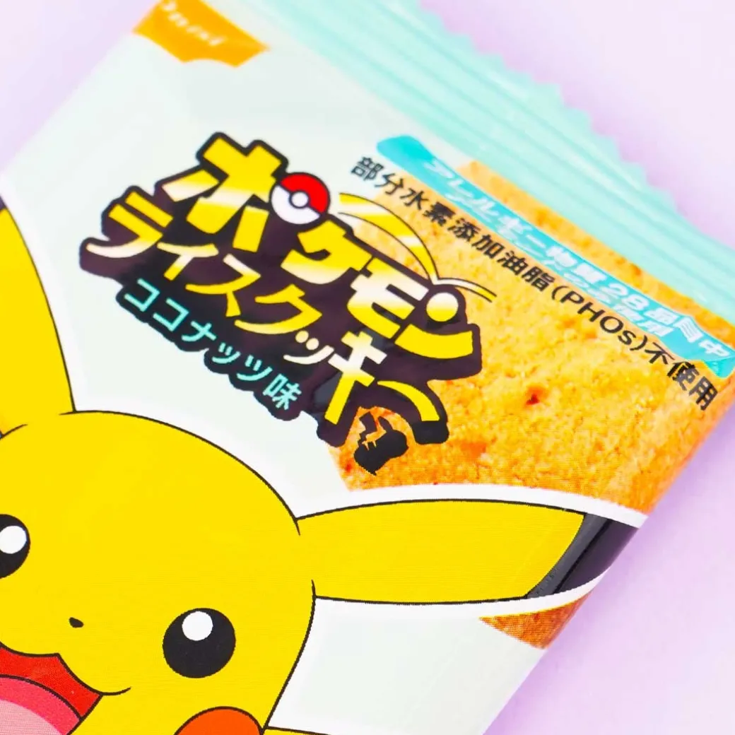 Pokémon Pikachu Rice Flour Cookies - Coconut