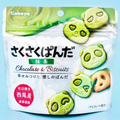 Saku Saku Panda Chocolate Biscuits - Matcha