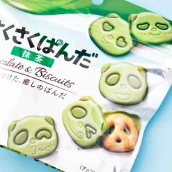 Saku Saku Panda Chocolate Biscuits - Matcha