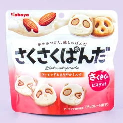 Saku Saku Panda Chocolate Biscuits - Almond & Milk