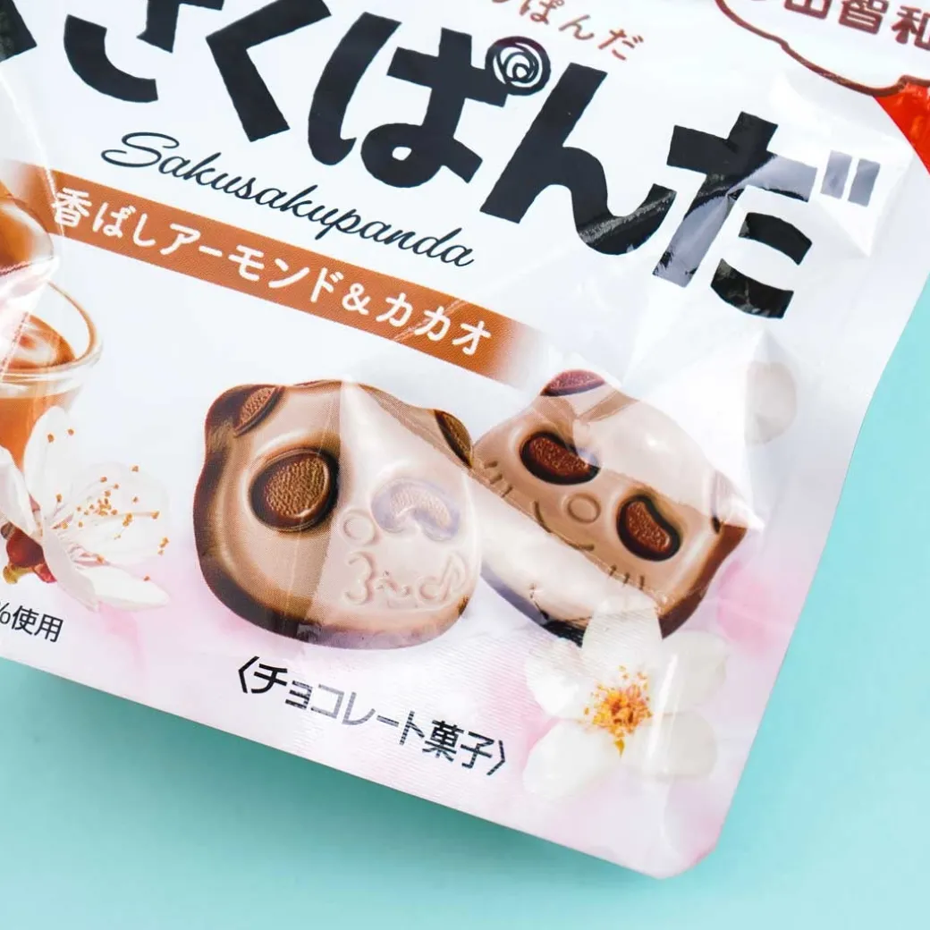 Saku Saku Panda Chocolate Biscuits - Almonds & Cacao
