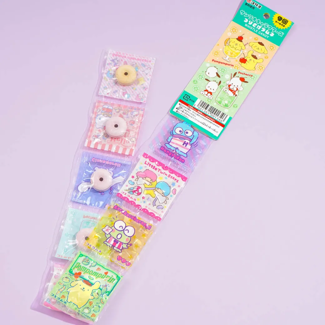 Sanrio Characters Whistle Ramune Candy Set